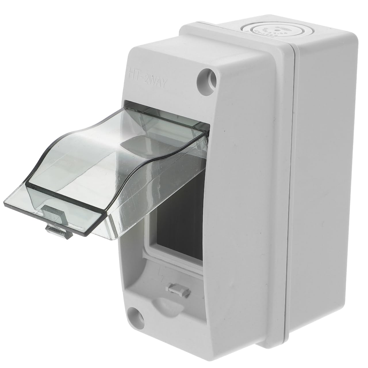 DOITOOL 2-Way Power Distribution Box IP66 Transparent Cover Circuit Box Outdoor