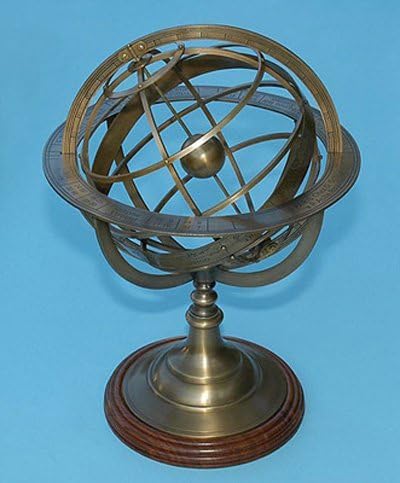Extra Large Solid Brass Armillary Sphere