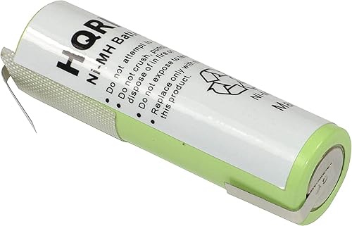 Miniatura 3 de HQRP Paquete de 2 baterías compatibles con Braun 5520 5525 5526 SmartControl Sport Modelo 4875, 4876 Tipo 5742, Remington HC5750 BTE-AA-TX2 DA307