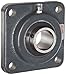 Browning VF4S-235 AH Air Handling Normal-Duty Flange Unit, 4 Bolt, Setscrew Lock, Regreasable, Contact and Flinger Seal, Cast Iron, Inch, 2-3/16" Bore, 5-1/8" Bolt Hole Spacing Width, 6-3/8" Overall Width