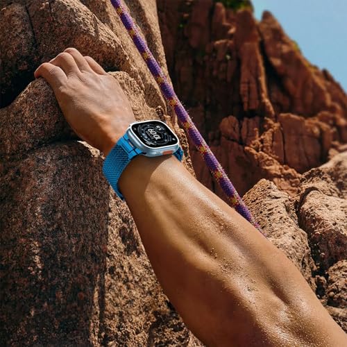Image of BXUXOHS Milanese Loop for Apple Watch Ultra 3 /2 Band 49mm 46mm 45mm 44mm 42mm Men,Tactical Mecha Strap Military-Grade Design,Magnetic Metal Wristband for iWatch Ultra 2 /3 Series 11 /10 /9 /8 /7 /6 /5 /4 SE