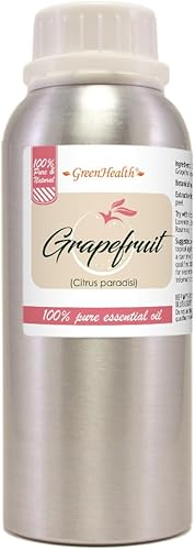 Aceite esencial de pomelo  Botella de aluminio de 8 fl oz (8.0 fl oz) con tapa de tapón  Aceite esencial 100% puro  GreenHealth