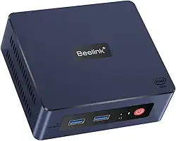 Beelink 4 núcleos 11ª geração Intel N5095 Mini-S Mini PC W-11 Pro, 8GB RAM 256GB SSD Gigabit Ethernet, 2.4G/5.0G WiFi, BT4.0, Dual HDMI Business Mini Desktop, HTPC