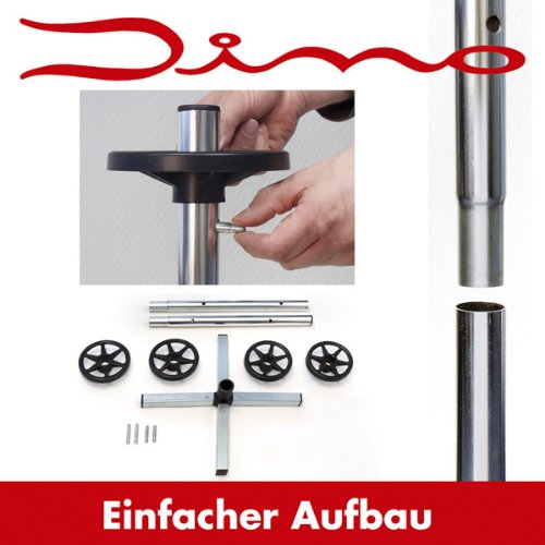 Dino KRAFTPAKET 130003 Felgenständer mit Reifenschutzhülle für fachgerechte Lagerung vom Kompletträdern bis 18 Zoll und 225 mm Reifenbreite