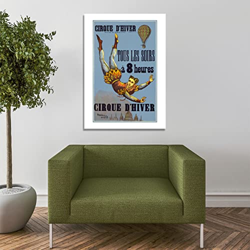 Cirque Winter affiche encadrée mat Spiffing Prints décoration murale maison format moyen - 7