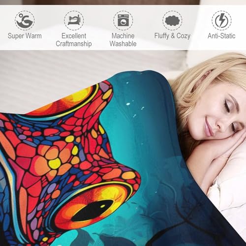Couverture de luxe à chaud en flannel douce motif grenouille - 4