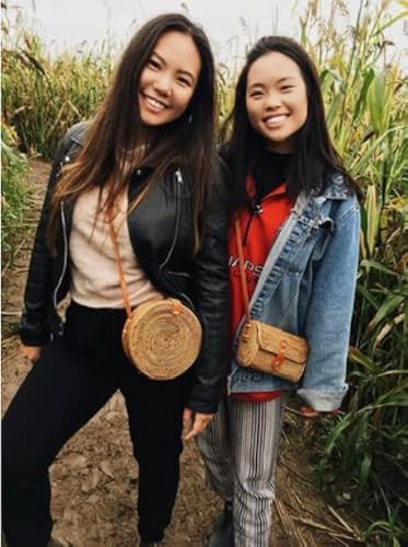 Generic Bali Rattan Bags for Women - Handmade Wicker Woven Purse Handbag with Leather Strap by ARAHAT Yellow - Image 7