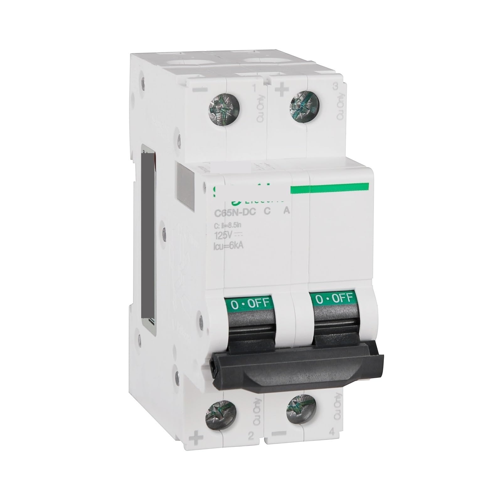 Disjoncteur à air comprimé C65N-DC 40A 2P courbe C pour coffret électrique DC