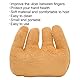Fyearfly Fingerkontraktur Kissen, Handkontraktur Kissen, Handflächengriff, Finger Rehabilitations Trainingsgerät, Fingerseparator für Fingern Training Kontrakturprophylaxe(Kamel)