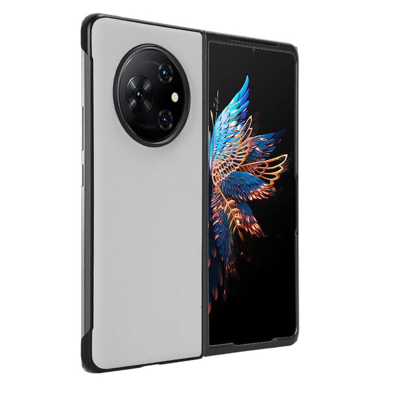 MoreFit Carbon Leather Fiber Case for Tecno Phantom V Fold 5G, Shockproof Hybrid Soft TPU Carbon Fiber Texture Back Cover for Tecno Phantom V Fold 5G - Pure White (B0CGVHYZDV) Amazon Price History, Amazon Price Tracker