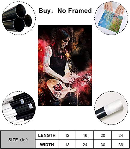 Kribee Nuno Bettencourt Poster Decoratieve Schilderen Canvas Muur Art Woonkamer Posters Slaapkamer Schilderen 12x18inch… - Afbeelding 3