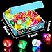 Mikulala 36 Pack Light Up Rings Glow in The Dark Party Supplies, Light up Party Favors, Goodie Bag Stuffers, Birthday Christmas Party Favors Classroom Prizes Cute Animal Treasure Box for Kids