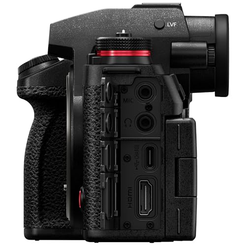 Image of Panasonic LUMIX S1II Mirrorless Full Frame Digital Camera, 6K Video, 24.1MP, 5.1K 60p Open Gate, 15 Stops Dynamic Range, Prores RAW HQ Internal Recording, L-Mount-DC-S1M2BODY9, Black