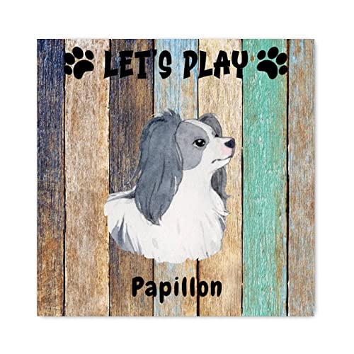 Panneau en bois Let's Play : suspension murale décorative haut de gamme