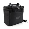 EXCEPTION THERMOS BAG, INSULATED FOOD CARRYING BAG, COLD HOT HOLDER BAG, LUNCH BAG (620 Black)