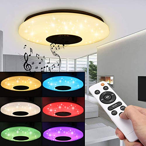 Musique intelligente LED plafonnier moderne Bluetooth pour maison connectée