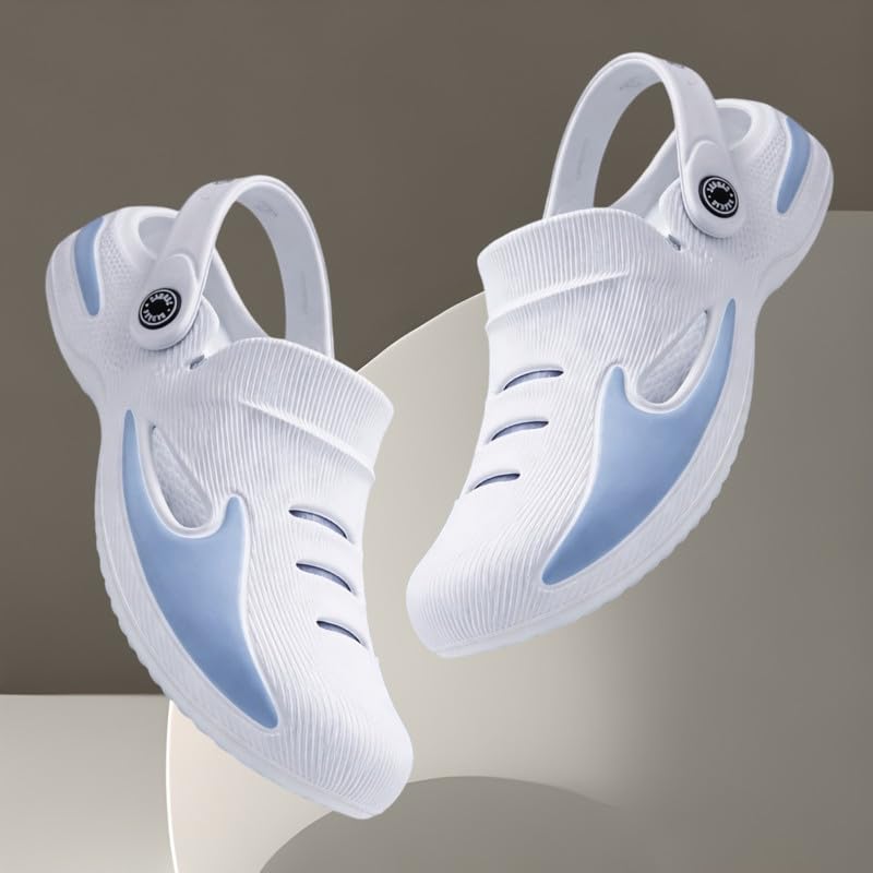 Image of Men's Comfort Clogs - Ergonomic Slip-On Shoes with Cushioned Footbed, Durable Non-Slip Sole, Perfect for Work, Garden & Travel. Comfortable, Lightweight, Breathable Garden Shoes with Non-Slip Sole for Indoor & Outdoor Use,