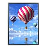 Mxtallup 15x24 Picture Frame Solid Wood 15x24 Poster Frame for Wall 15x24 Photo Frames Family Black (T22B1524)