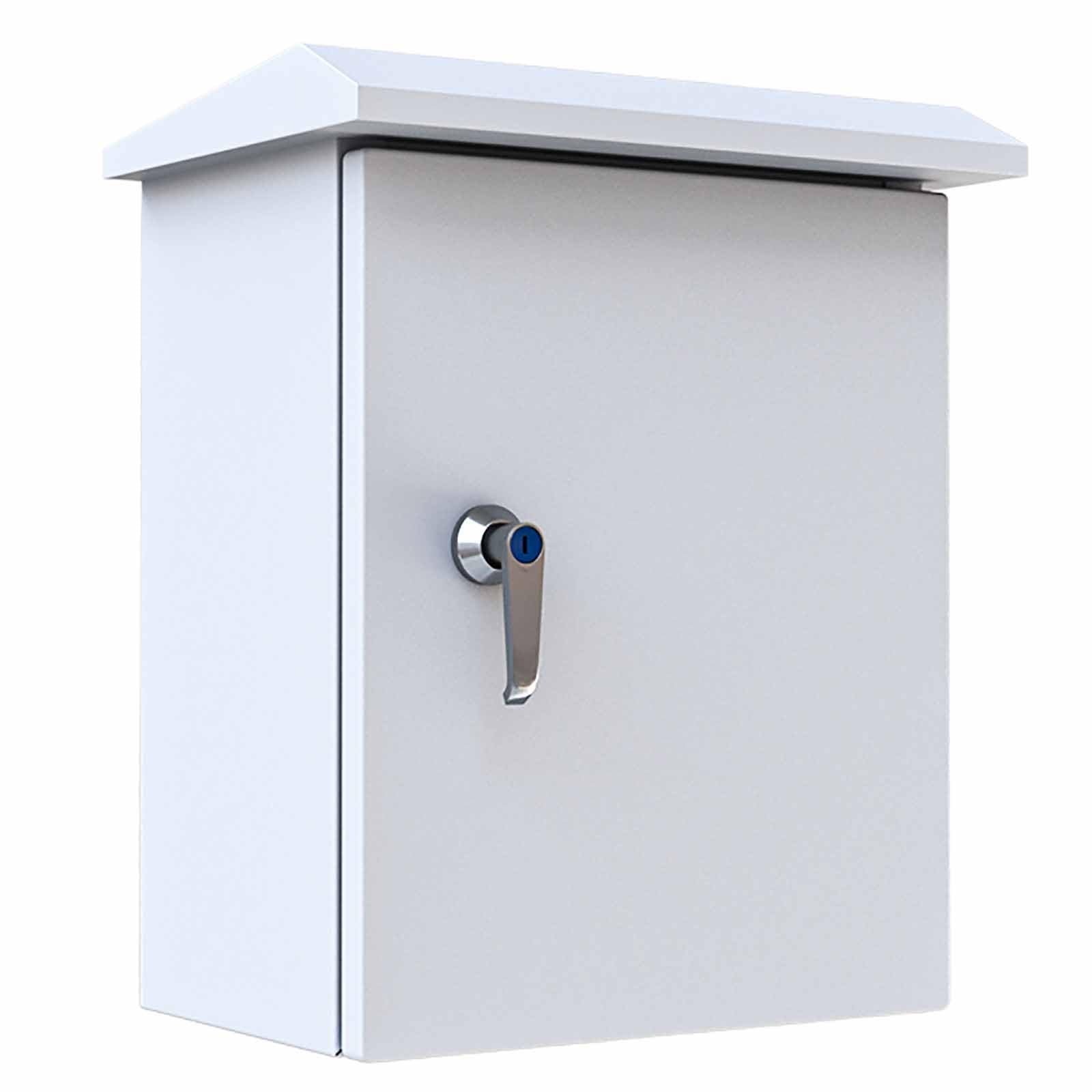 Caja Estanca Exterior Electrica Ip65, Caja Conexiones con Placa de Montaje, Armario de Distribución con Cerradura para Montaje en Pared para Interior y Exterior(30x25x15cm/12X10X6in)