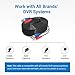 SANNCE 4-Pack 100ft BNC Video and Power Security Camera Cable with BNC Connectors and RCA Adapters for CCTV Camera System 100pcs Cable Clips (Black)