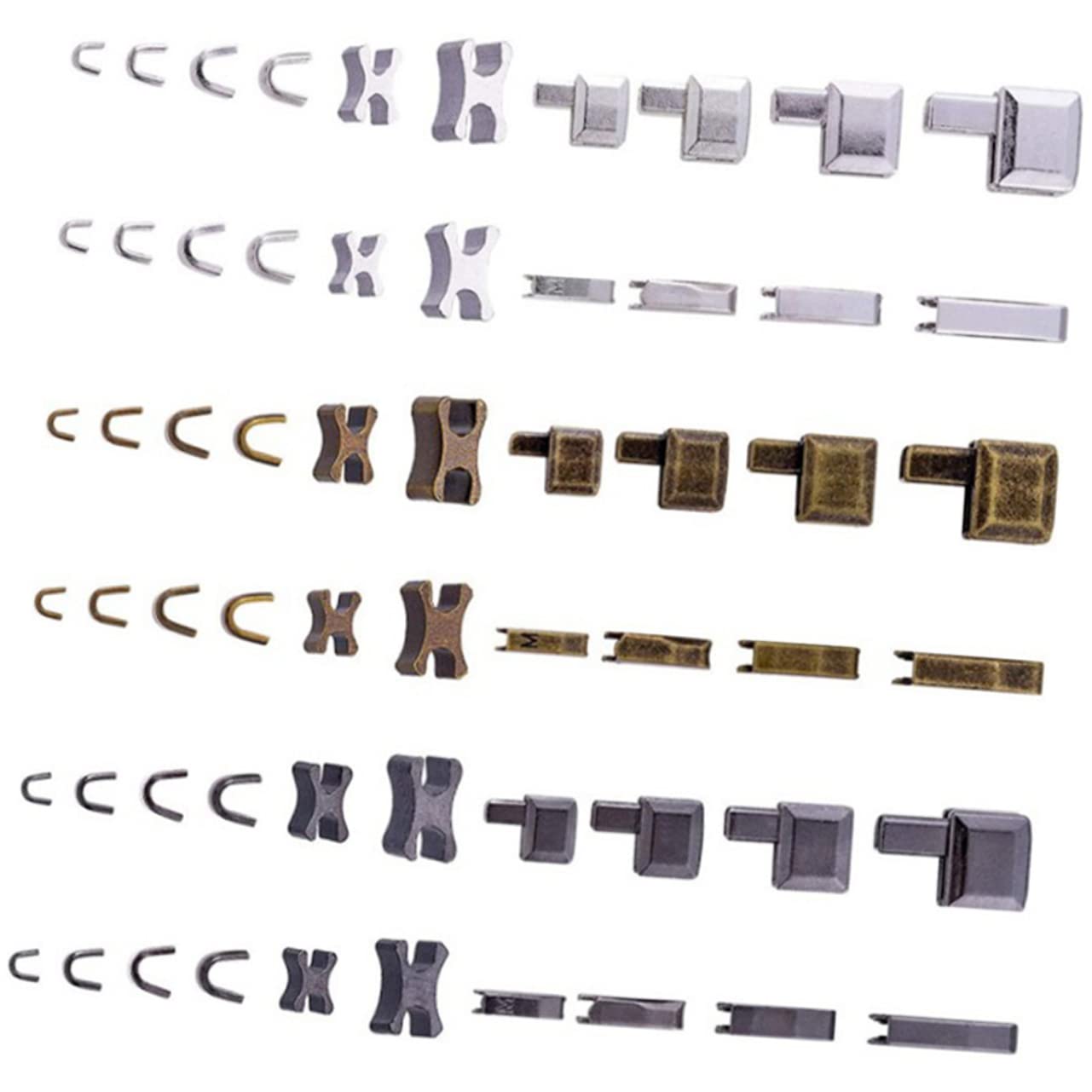 DIYEAH 4sets Accessori Per Riparazione Zipper Di Per Chiusure Kit Pratico Per Riparare Abbigliamento e Zipper Danneggiati Facile Da Usare e Durevole