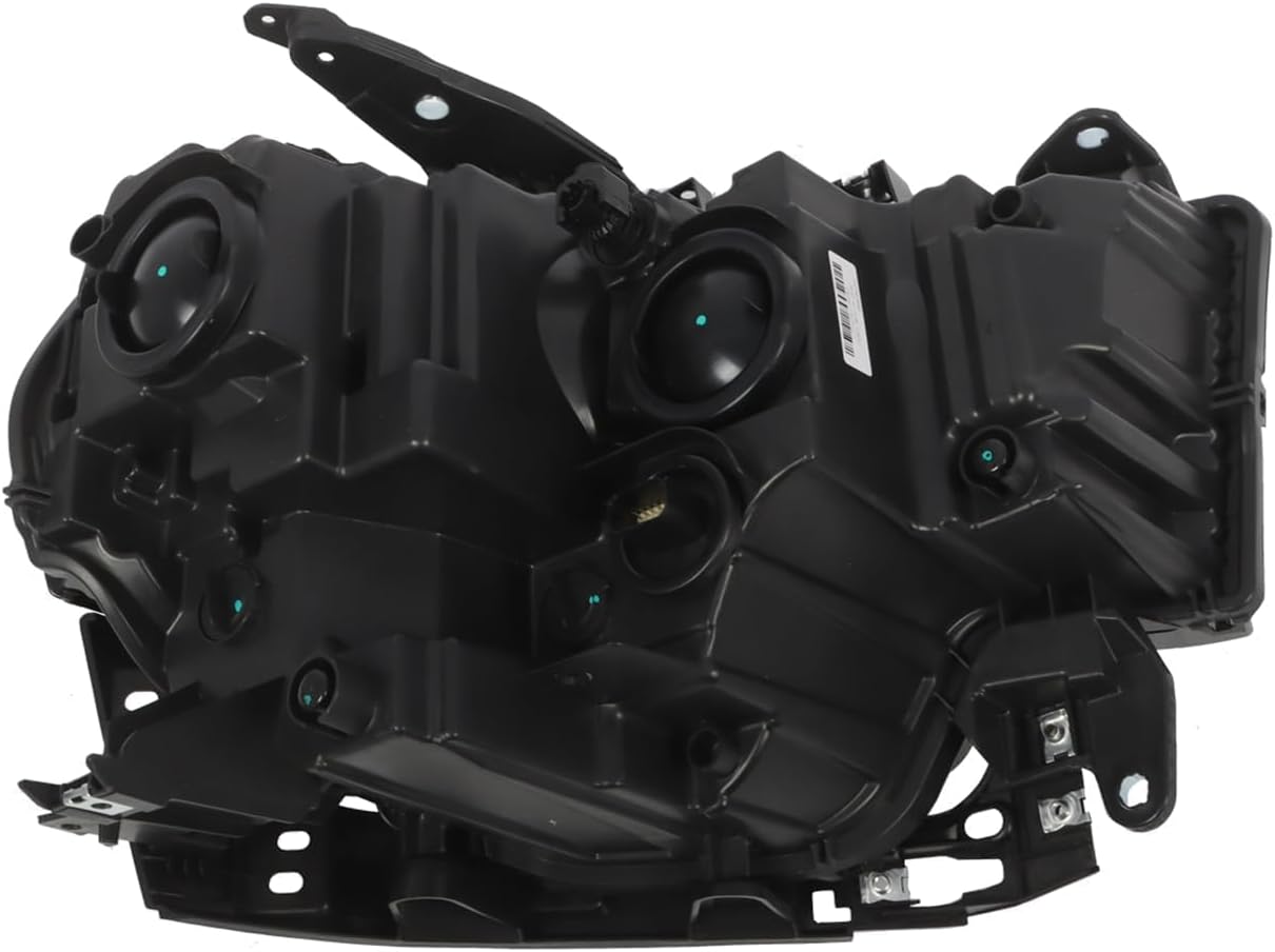 Halogen Headlight Assembly Compatible with Ram 2500 3500 2019 2020 2021 2022 2023 2024 w/Bulb Driver Left Side Headlamp Chrome Repalce CH2502334 68360177AE 68360177AD