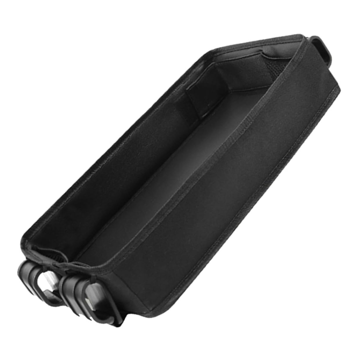 UPKOCH Tablette de Poussette à Clipser, Plateau de Collation Noir en Toile, Léger et Stable, Accessoire de Voyage pour Bébé et Tout-petit | Voyage Bébé et Tout-petit, Format Portable, Stabilité Renforcée, Accessoire pour Poussette et Baby Carriage