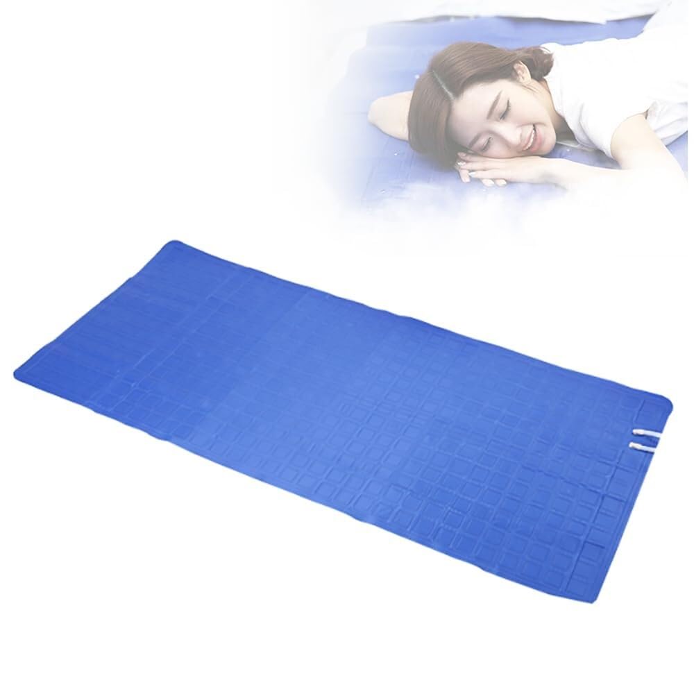 Cuscino refrigerante (senza macchina), topper per materasso refrigerato, sistema di raffreddamento ad acqua, tappetino per ghiaccio estivo per dormienti caldi e sudorazione notturna (dimensioni