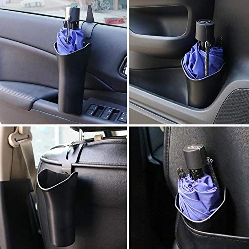 Borsa Spazzatura Per Auto Arrotolabile Da Poggiatesta – Con Supporto Per Telefono, Nera, 2 Rotoli Inclusi - 2