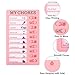 PATIKIL Checklist Board, Plastic Chore Chart to Do List Daily Routine Task Schedule Detachable Memo Planner for Home Travel My Chore, Pink