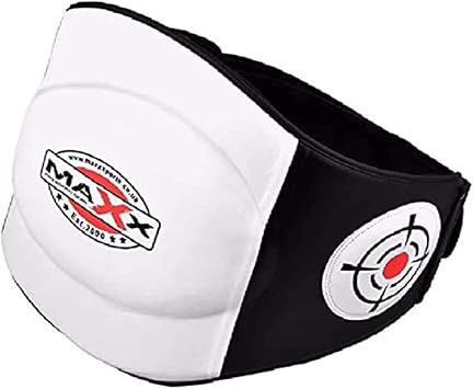 MAXX REX LEATHER BELLY PAD BELT PROTECTION BOXING ARMOUR GUARD MMA FAT BURN HEAVY