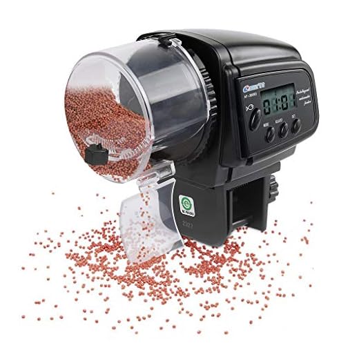 DIYOO Fish Food Dispenser Automatic Fish Feeder Digital LCD Timer Fish Feeding Dispenser Beta Fish Food Vacation Feeder Auto Fish Feeder Aquarium Tank