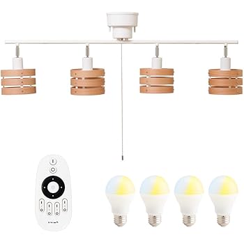 Amazon Co Jp Lighting Fixture Ceiling Fashionable 和室 Ambient Lighting With Remote Control Led Ceiling Lights 4 Lights 8 Tatami Ceiling Spotlight 2 Row Wood Shades Led Bulb With W W Warm White Home