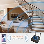 [Upgraded] 1Mii B06Pro Long Range Bluetooth Receiver, HiFi Wireless Audio Adapter, Bluetooth 5.1 Receiver with 3D Surround aptX HD Low Latency Optical RCA AUX 3.5mm Coaxial for Home Stereo System - Image 3