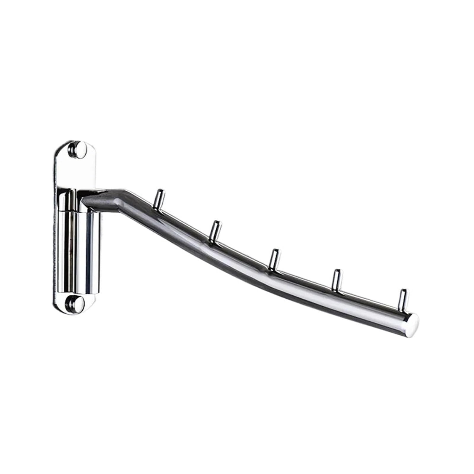 Wall Clothes Drying Rack Stainless Steel Rotatable Wall Mount Clothes Hanger Rack Hook Bathroom Towel Bar Drying