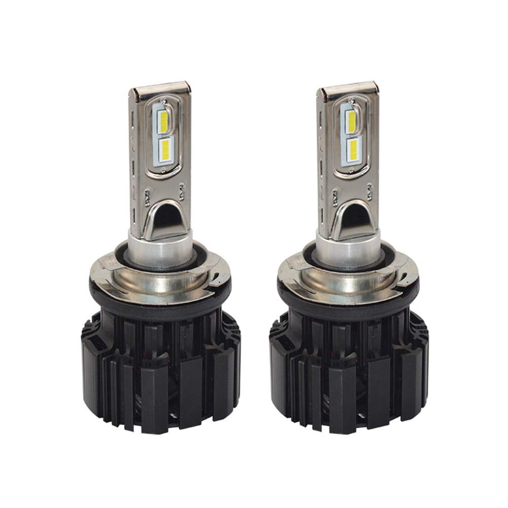 Bombilla H15 LED LED Coche Faros Delanteros Bombillas 13600LM, Reemplazo de la Luz Halógena, Xenon Blanco 6500K 12V, 2 Lámparas