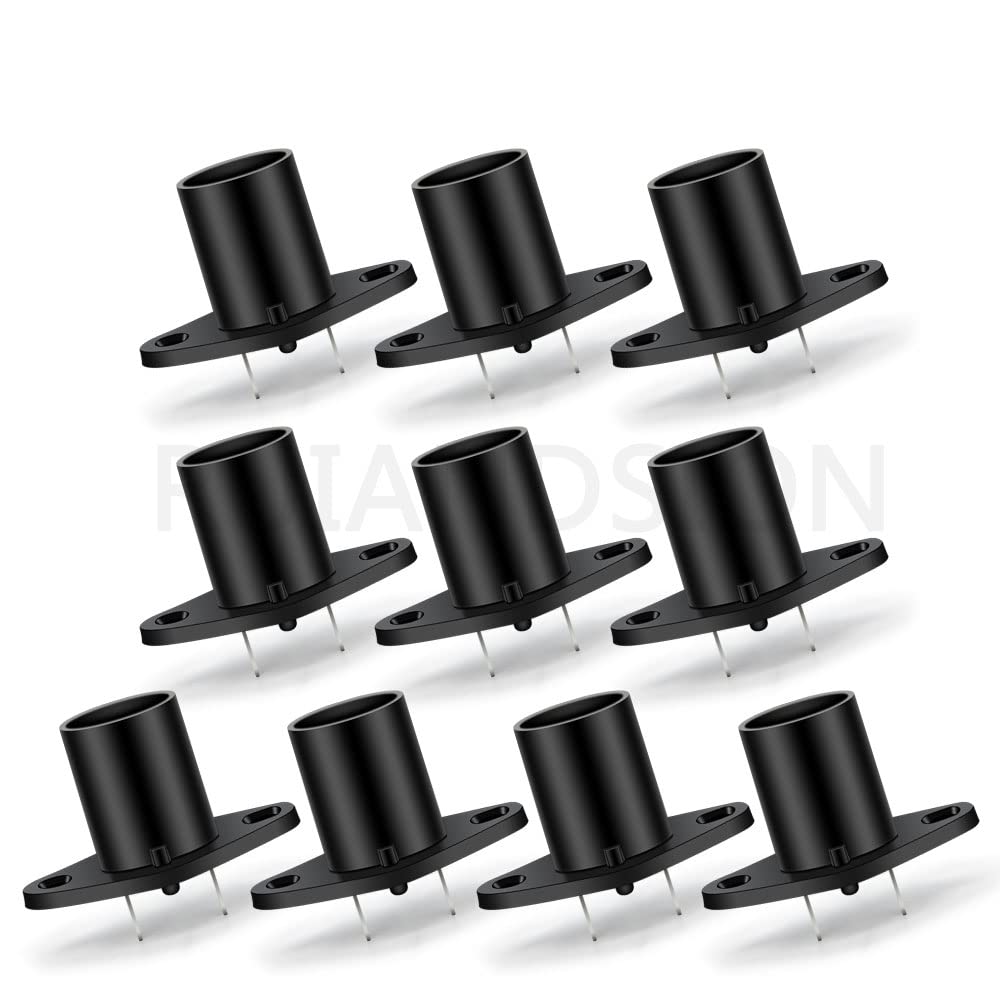 Ruiandsion 10pcs Microwave Light Bulb Socket Z187 T170 Holder Base Replacement for Universal Microwave Pear Oven Lamp Socket-Z02