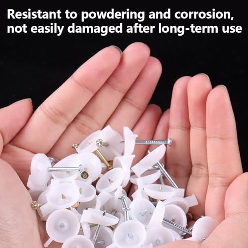 ONEBO 180 Pieces Of Screen Window Fixing Nails, Advertising Cloth Fixing Nails, Wallpaper Fixing Nails - Image 3