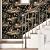 BOKEBEVE Vintage Wallpaper Peel and Stick Moody Contact Paper Tree Forest Village Woodland Wall Paper for Shelf Liner Drawer Cabinet Countertop Removable 17.5 x 118In