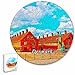 Danimarca Copenaghen Puzzle 195 pezzi animali di forma rotonda in legno per bambini puzzle per adulti souvenir regalo 16,5 × 16,5 pollici