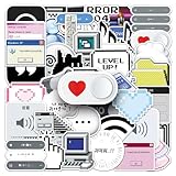 50 PCS Networking Stickers Vinyl Waterproof Your Computer - Magic - The Internet - Network Engineer Sticker for Laptop, Water Bottle, Gift for IT Professionals Satin