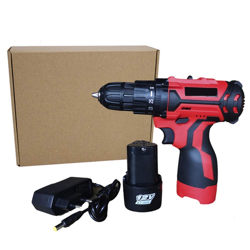 Trapano avvitatore professionale a batteria 12V/16,8 V Coppia massima di avvitamento 25 Nm/35 Nm, utensili per la lavorazione del legno fai-da-te a 2 velocità