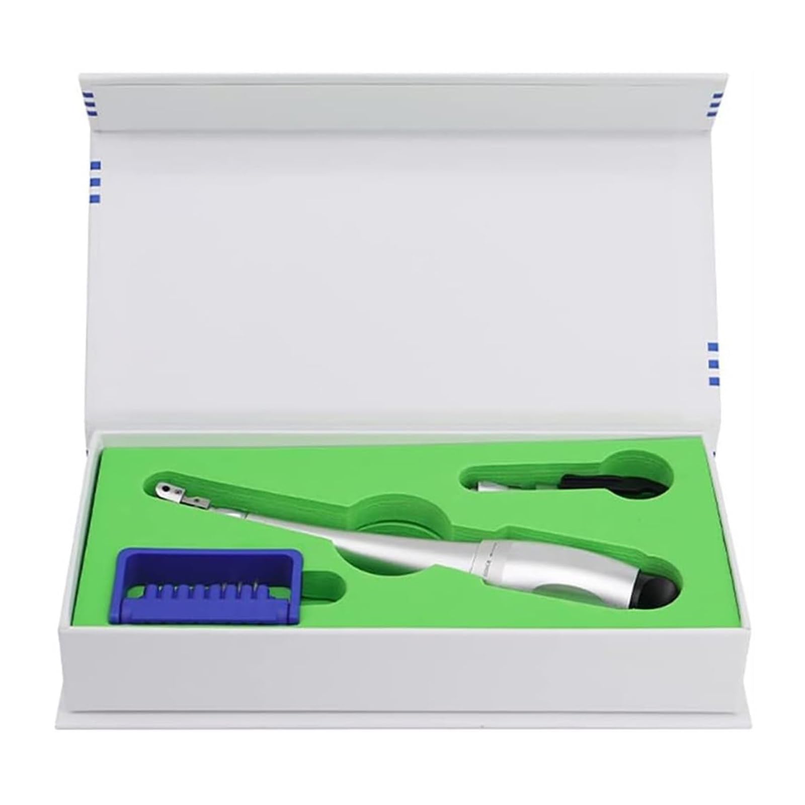 Llave Dinamométrica Dental, Juego De Herramientas Para Restauración Dental, 7 Configuraciones De Torque (5-35 N.Cm) + 16 Cuchillas Universales Para Tornillos, Para Clínicas Dentales
