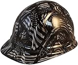 Texas America Safety Company Hydro Dipped Cap Style Hard Hat - Covert USA Flag