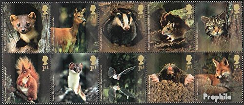 Sellos para los coleccionistas Gran Bretaña 2236-2245 MNH Zehnerblock