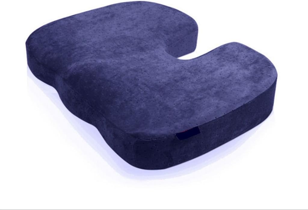 LORCOO?Hot New Coccyx Orthopedic Memory Foam Seat Cushion for Chair Car Office home bottom seats Massage cushion