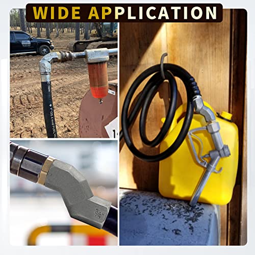 Enmja Fuel Hose Swivel - Universal 3/4 Inch Npt With 360 Rotating Connector For Fuel Transfer Pump, Tank, And Nozzle #TOP6