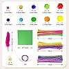 kortes Jumbo Art and Craft Supplies for Kids, Toddler DIY Craft Art Supply Set Included Pipe Cleaners, Pom Poms, Feather, Folding Storage Box - All in One for Craft DIY Art Supplies (Purple) #3