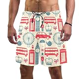【MATERIAL】Tejido de poliéster de alta calidad con forro de malla, ligero y transpirable. Bañador de secado rápido para usar en verano.