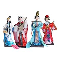 Amazon.co.jp: 中国人形テーブル装飾古代四美人形彫刻東方アジアの芸者
